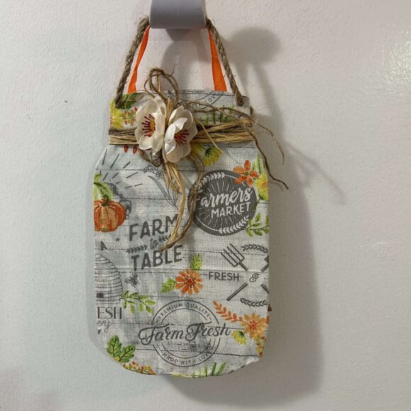 Mason Jar Hanging Wall Decor (Farm fresh| Farmers market) - Picture 3 of 6